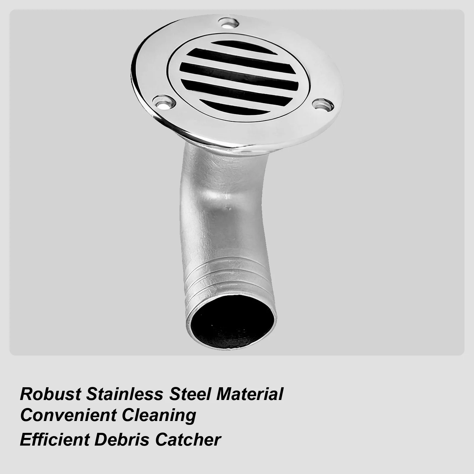 

Marine Deck Drain Stainless Steel Drain Floor Deck Drainage Cover For Marine Yacht Ship Outdoor Bathroom Kitchen Shower Sink