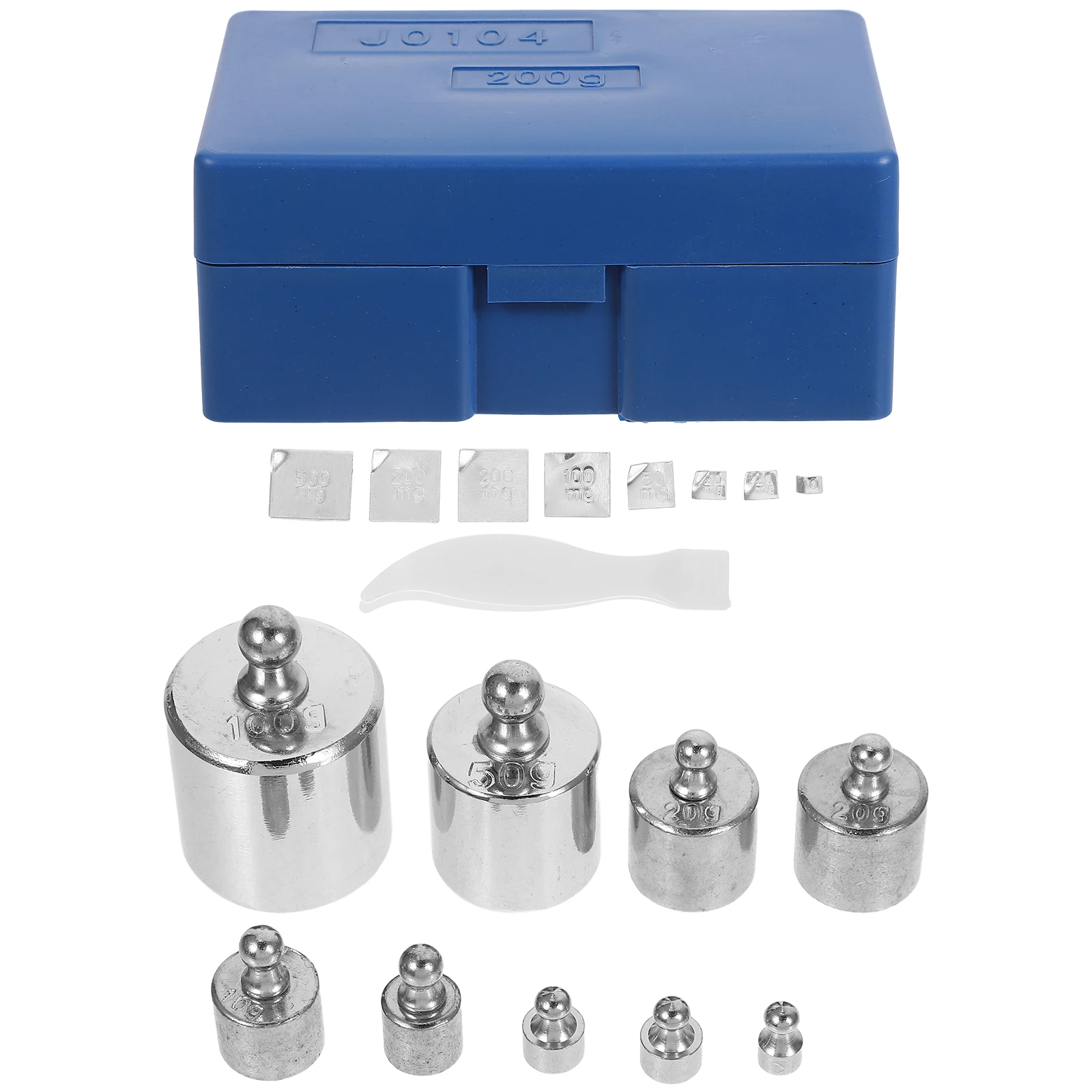 

1 set 1 Set High Precision M2 Calibration Weight Kit 10Mg-100G For Digital Scale Chrome Finish With Tweezers Storage Case Small