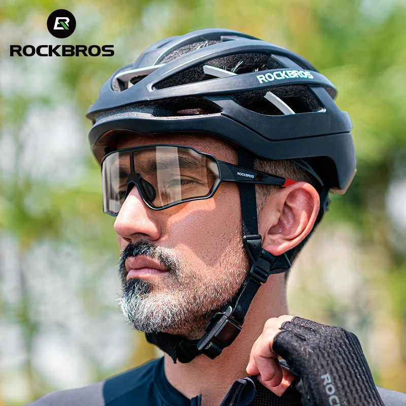 ROCKBROS Bicycle Glasses Photochromic Lens UV400 Sun Protection Bike Sunglasses Outdoor Sports Eyewear MTB Road Cycling Glasses