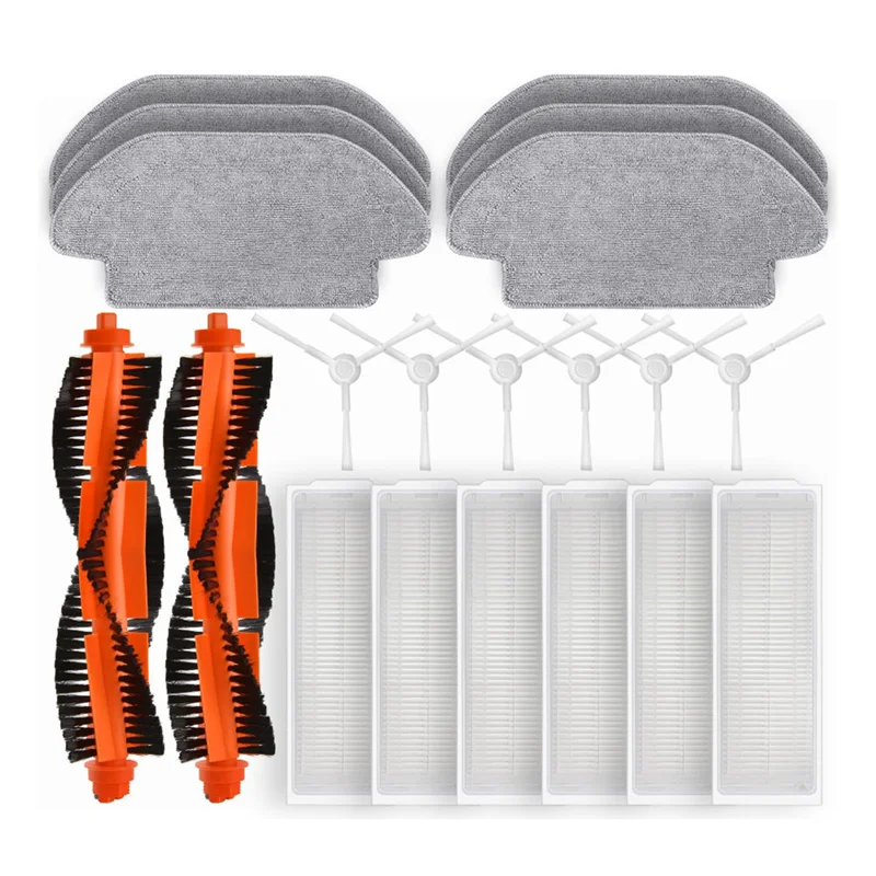 For Xiaomi Robot Vacuum S10 S12 B106GL Replacement Spare Parts Accessories Main Side Brush Hepa Filter Mop Cloth