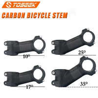 TOSEEK Carbon Bike Stem mtb power 35 Degree Carbon Fiber Bicycle Handlebar Table MTB Bike Handle Bar Stem Power Bicycle Part