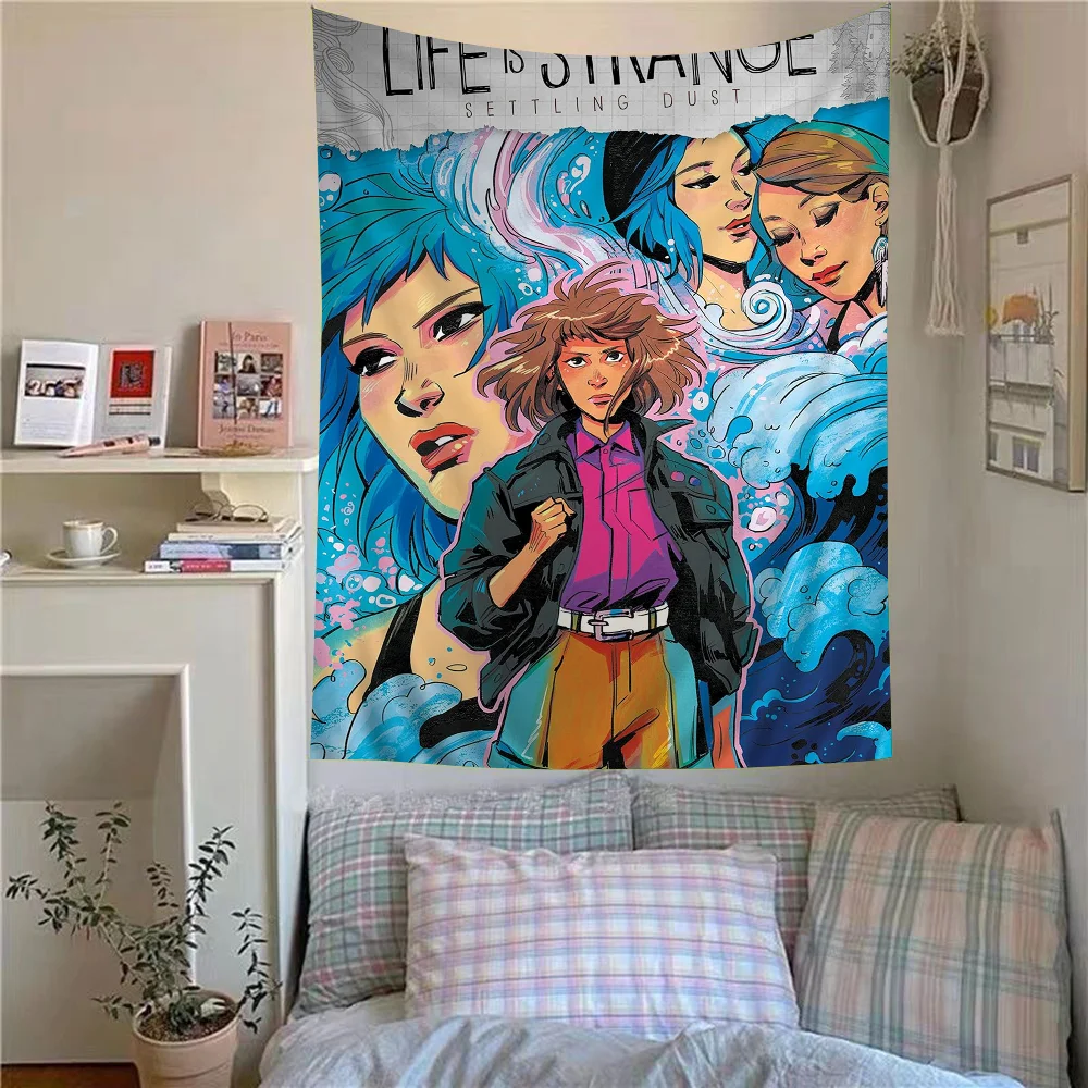 

Life Is Strange 2 Before The Storm Whitepaper Anime Tapestry Hippie Flower Wall Carpets Dorm Decor Cheap Hippie Wall Hanging