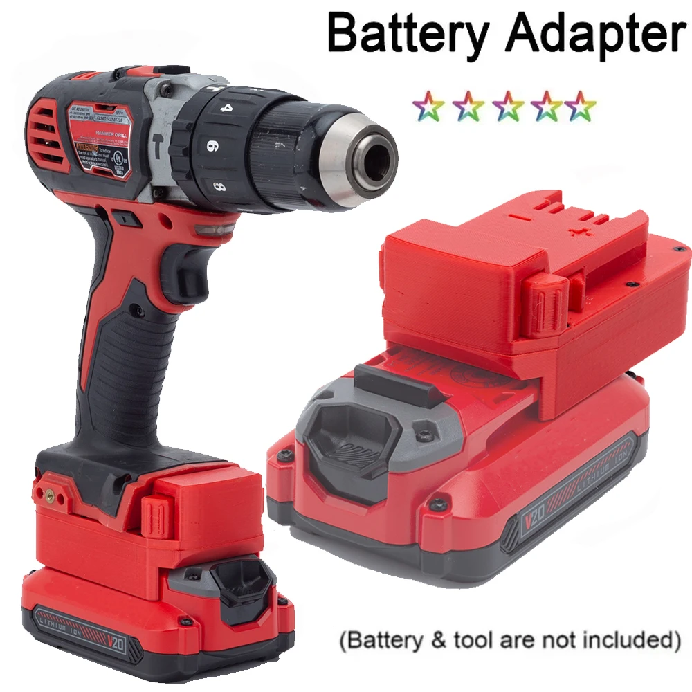 

For Craftsman 20V Lithium Battery Adapter Converter To For Milwaukee 18V Power Drill Tools Accessories(No Battery)