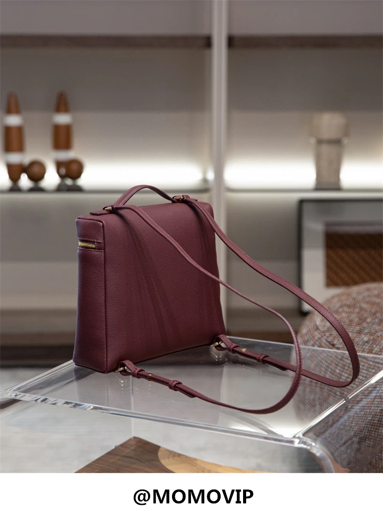 

High-Quali Top-Layer Cowhide Leather Bapa Large Capaci Handbag Casual Travel Bookbag Simple Design Double oulder Bag