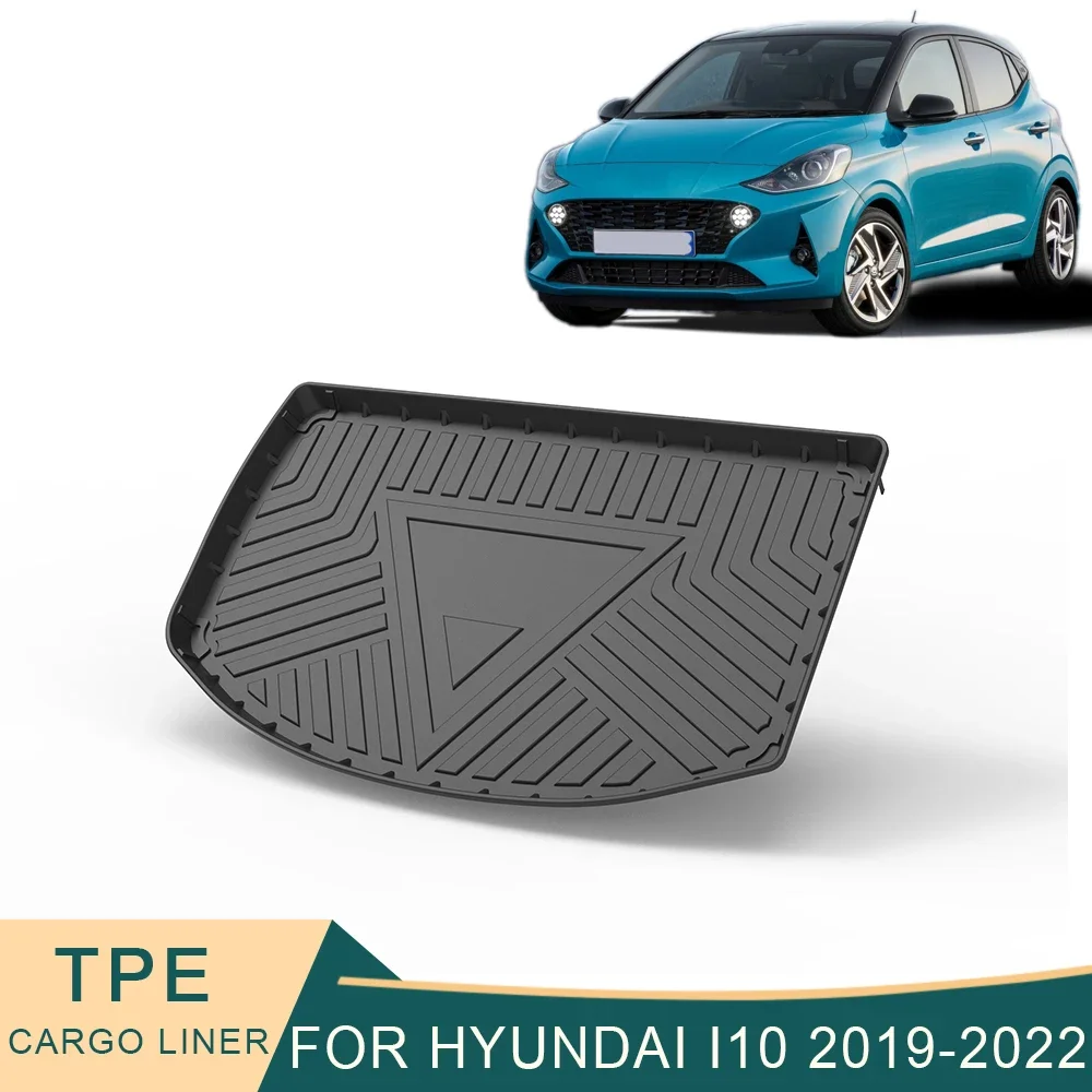 

For Hyundai Grand i10 AI3 2019-2023 Car Cargo Liner All-Weather TPE Non-slip Trunk Mats Waterproof Tray Trunk Carpet Accessories