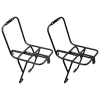 Portaequipajes delantero para bicicleta, accesorio de aleación de aluminio para ciclismo de larga distancia, viaje de Turismo, color negro