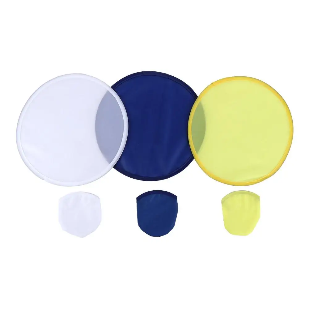 Collapsible 2023 for Outdoor with Pocket Summer Round Child Toy Flying Disk Folding Fans Circular Fan