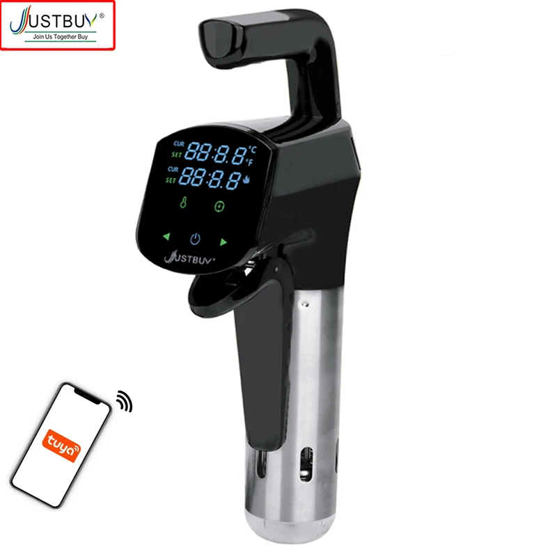 App Control Sous Vide Cooker IPX7 Waterproof Heater Immersion Circulator Slow Cooker with Digital Display Reservation Function