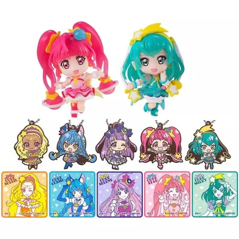 BANDAI Pretty Cure Mini Dresser Modelling Seal Gashapon Ornament Anime Action Figures Model Kids Toy