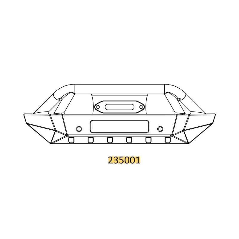 

CROSSRC EMOX4 leopard front bumper+lamp shell 235001 CS-97401267