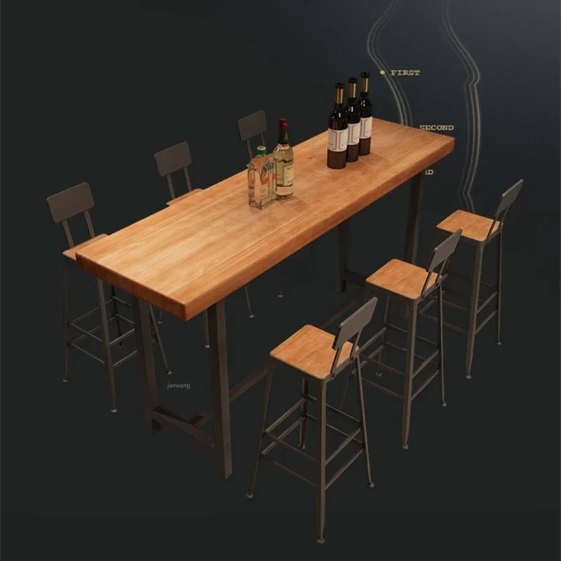 Wrought Iron Wood Stool Home Wall Coffee Table Bar High Table and Bar Chair Counter Stool Dotomy Stools Metal Stool