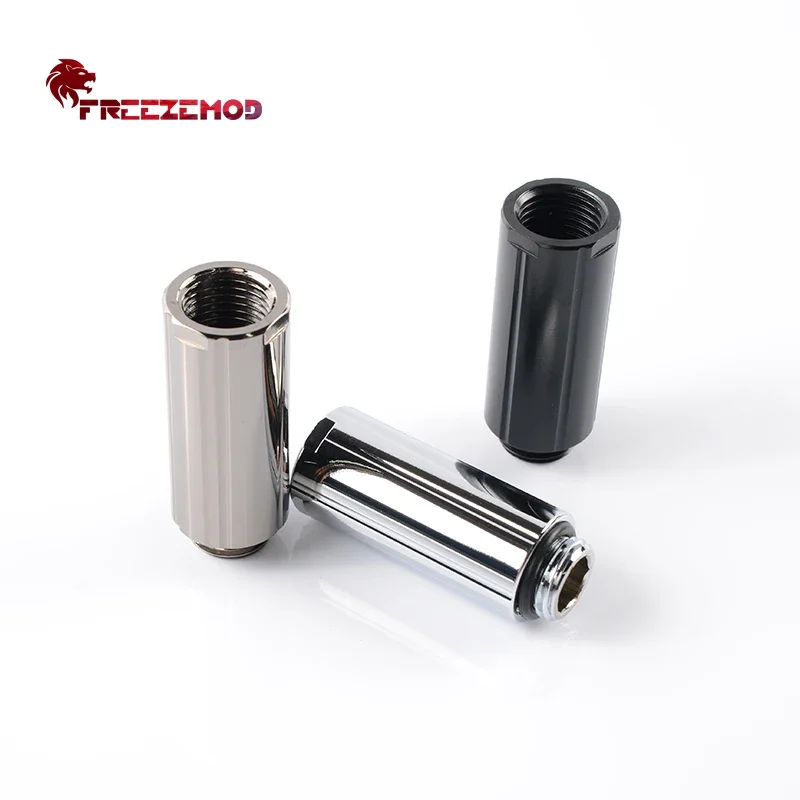 FREEZEMOD Computer Water Cooling Extension Fittings,10/20/30/40MM PC Liquid F-M Connector Inner Hexagon Adapter G 1/4