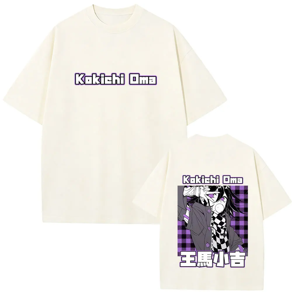 Anime Danganronpa Kokichi Oma Graphic T-shirt Men Women Manga Funny Oversized Crewneck T Shirts Male Cosplay Harajuku Streetwear
