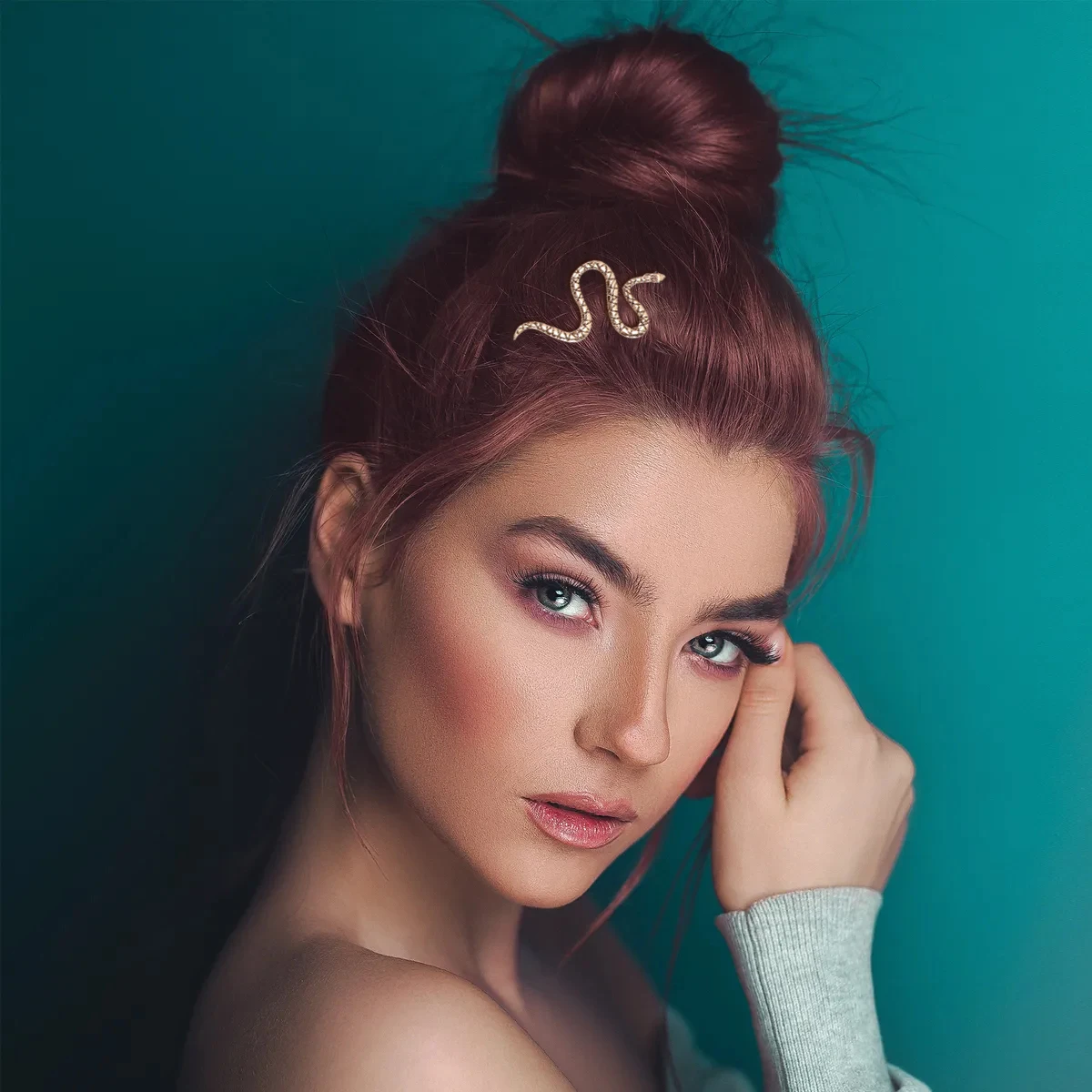 

6pcs Alloy Hair Clips S Shape Metal Snake Hairpins Textured Faux Non Slip For Thick Thin Curly Straight Hair Women