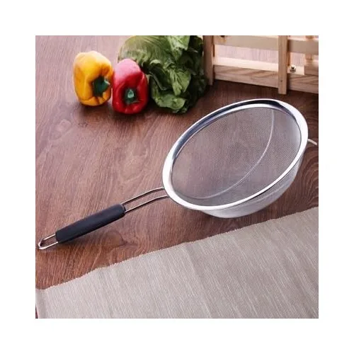 Evvehediyelikeşya Stainless Steel Keep Supported Legumes Vegetables Strainer 24 cm