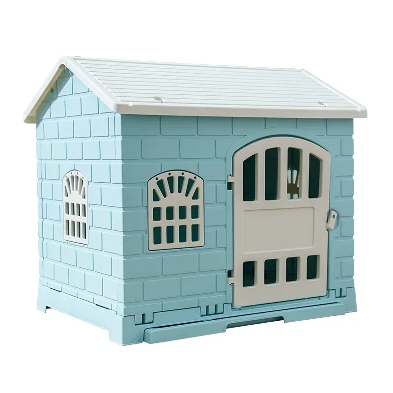 Two Way Used High Quality Easy To Install Modern Plastic Dog Crate House Indoor and Outdoor