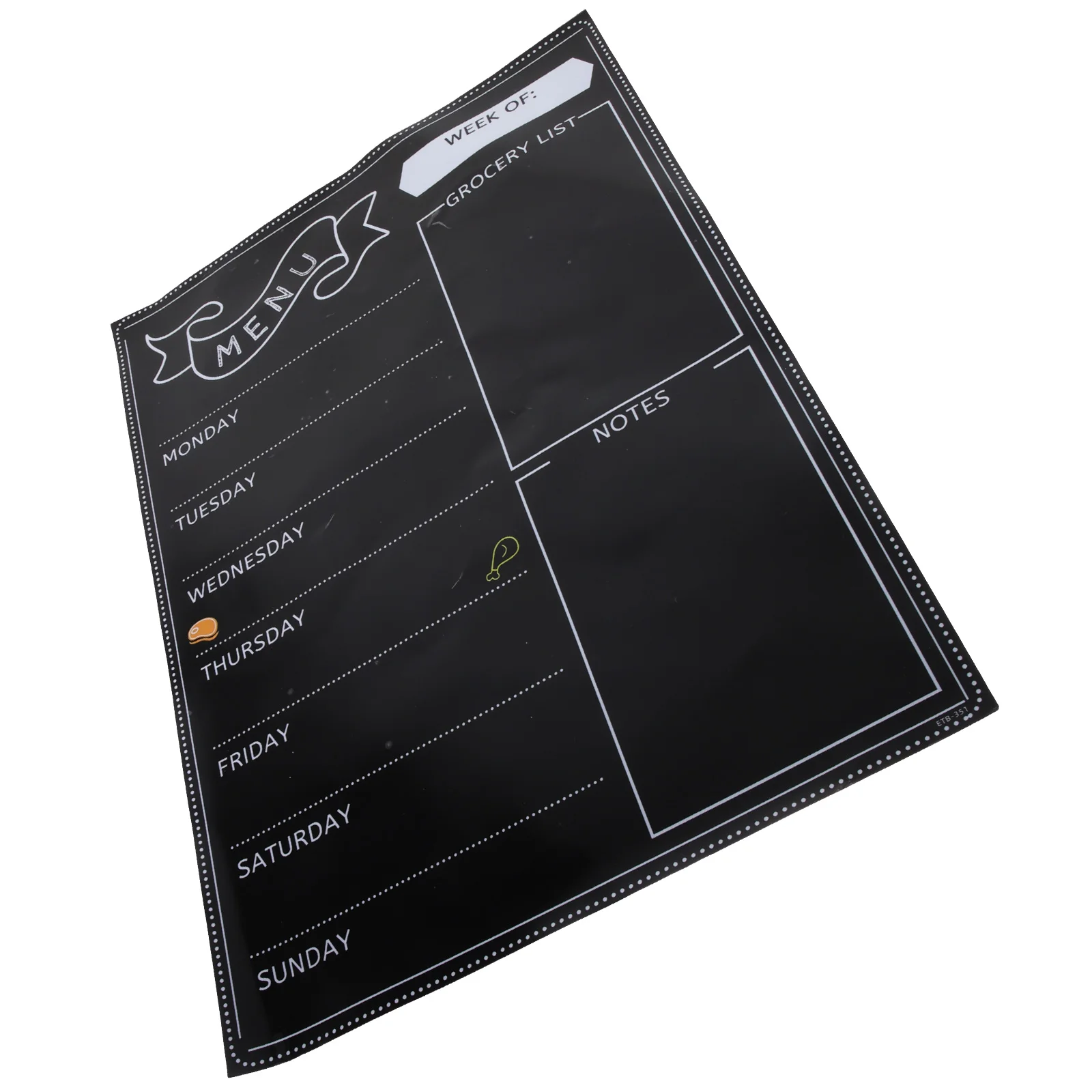 

Magnetic Menu Board for Refrigerator Dry Erase Sticker Kitchen Fridge Notepad Whiteboard Memo Sheet Home Supplies