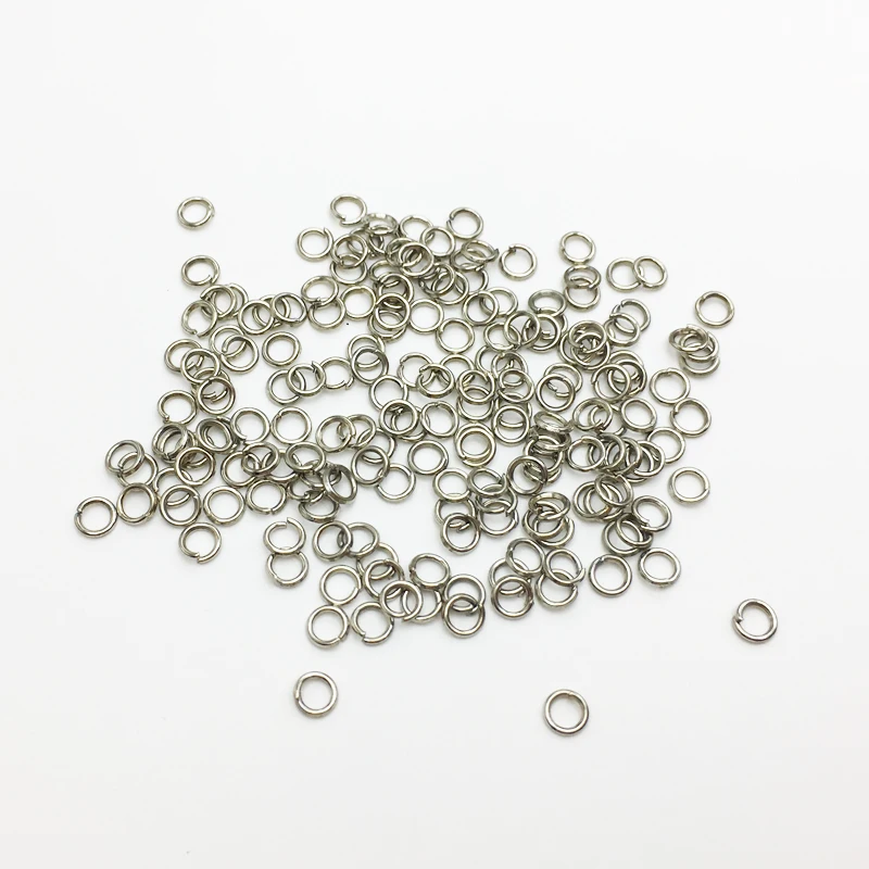 100pcs/Lot 4mm Dia Link Loop Wholesale Vintage Bronze Open Jump Rings & Split Ring for DIY Jewelry Findings Connector