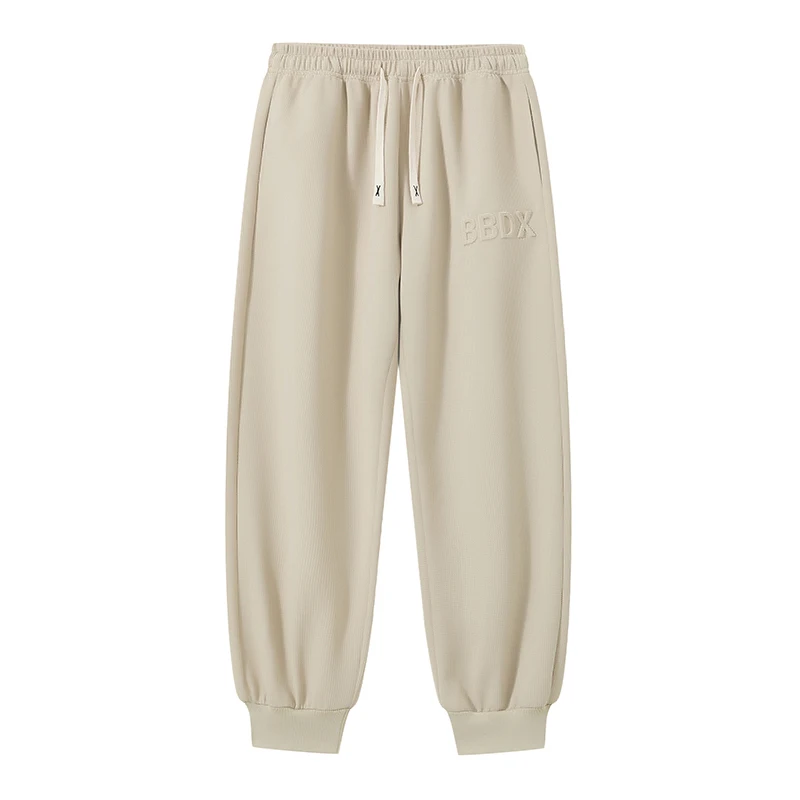 

2025 New Men's Casual Pants Autumn Loose Fit Streetwear Tapered Cuff Sports Long Pants Youth Heavyweight Plus Size Sweatpants