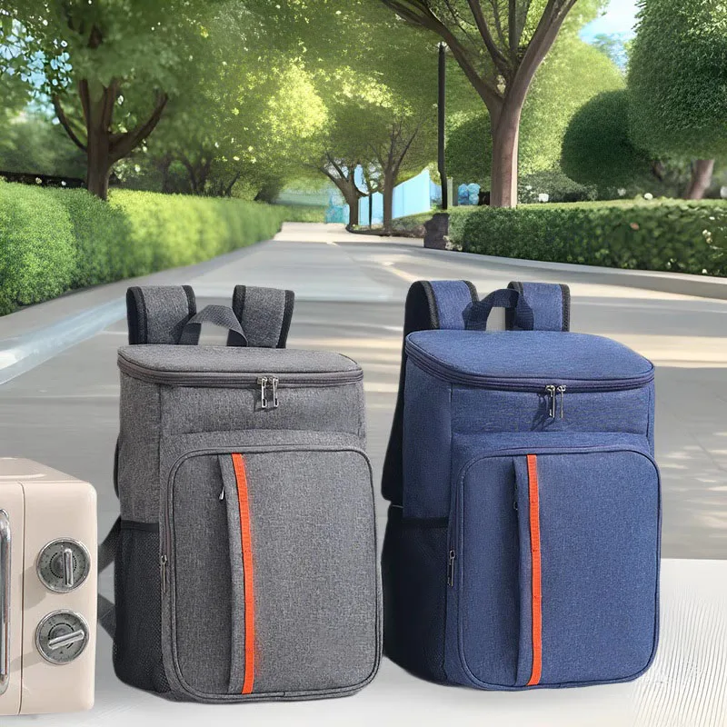 

1pc Shoulder Insulation Bag Multifunctional Outdoor Picnic Insulation Fresh-keeping Backpack Leak-proof Ice BagTravel Essentials