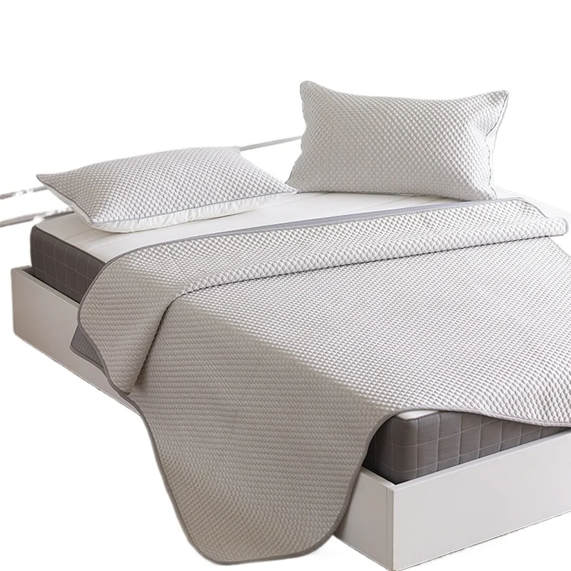 

Ice silk mat 3D ice Doudou mat three-piece set washable summer household folding air conditioner mat