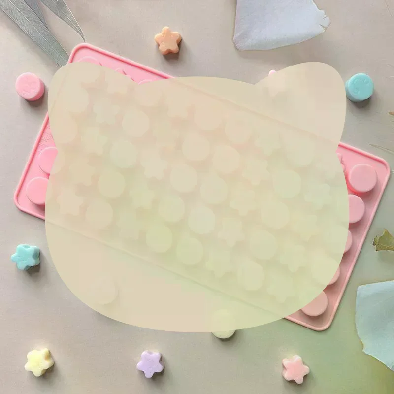 Food Grade Silicone Baking Mold Non-Stick Round Star Cavities for Homemade Chocolate Candy Holiday Gifts