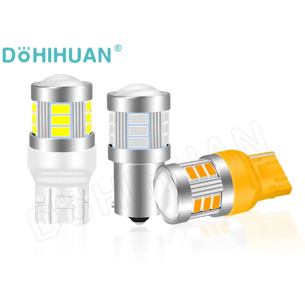 

DOHIHUAN 2PCS T20 BAY15D 1156 1157 P21W BA15S 7440 7443 WY21W W21W P21/5W W21/5W Led Bulb Car Signal Light Truck Lamp 12V 24V