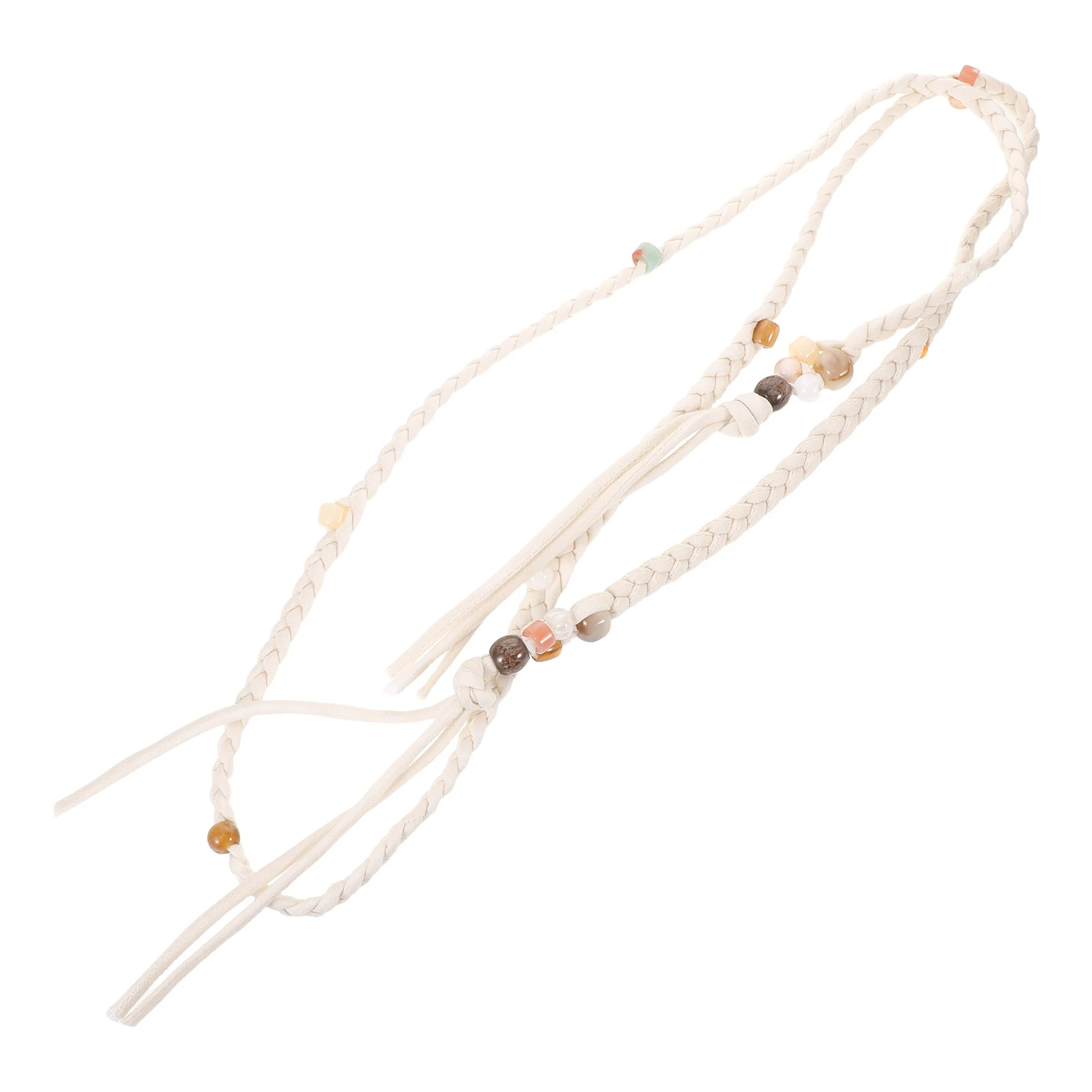 

Handmade Boho Cotton Rope Woven Adjustable Waist For Women Retro Macrame Style Soft Lightweight Ethnic Tassel Wrap Skirt Dress
