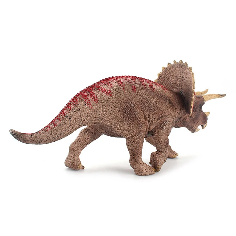 Solid Simulation Triceratops Dinosaur Figurines Model Toy For Decoration Birthday Gifts Children Toy Ornaments