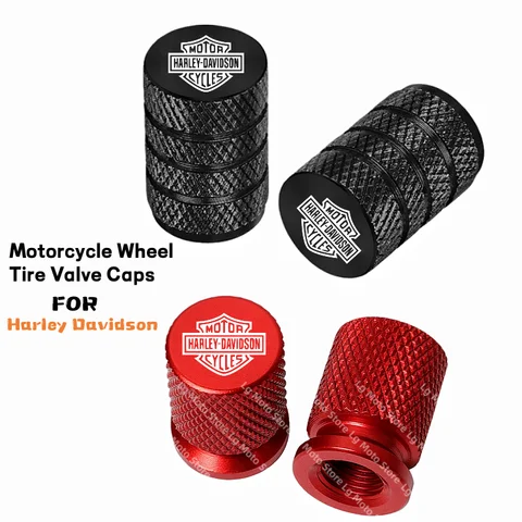 For Harley Davidson Motorcycle Accessories CNC aluminum Vehicle Wheel Tire Valve Stem Caps Covers 8 colors H1