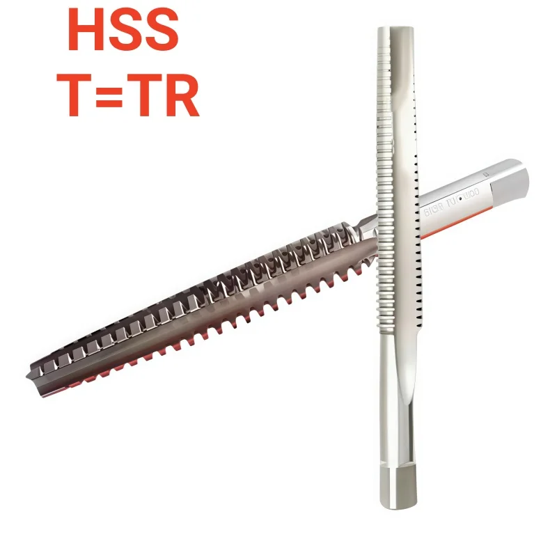 1 Pezzo Maschio HSS Trapezoidale Sinistro/Destro TR Con Scanalatura Diritta T22 T23 T24 T25 T26 X 1.5 2 3 2.5 4 5 6 8-image