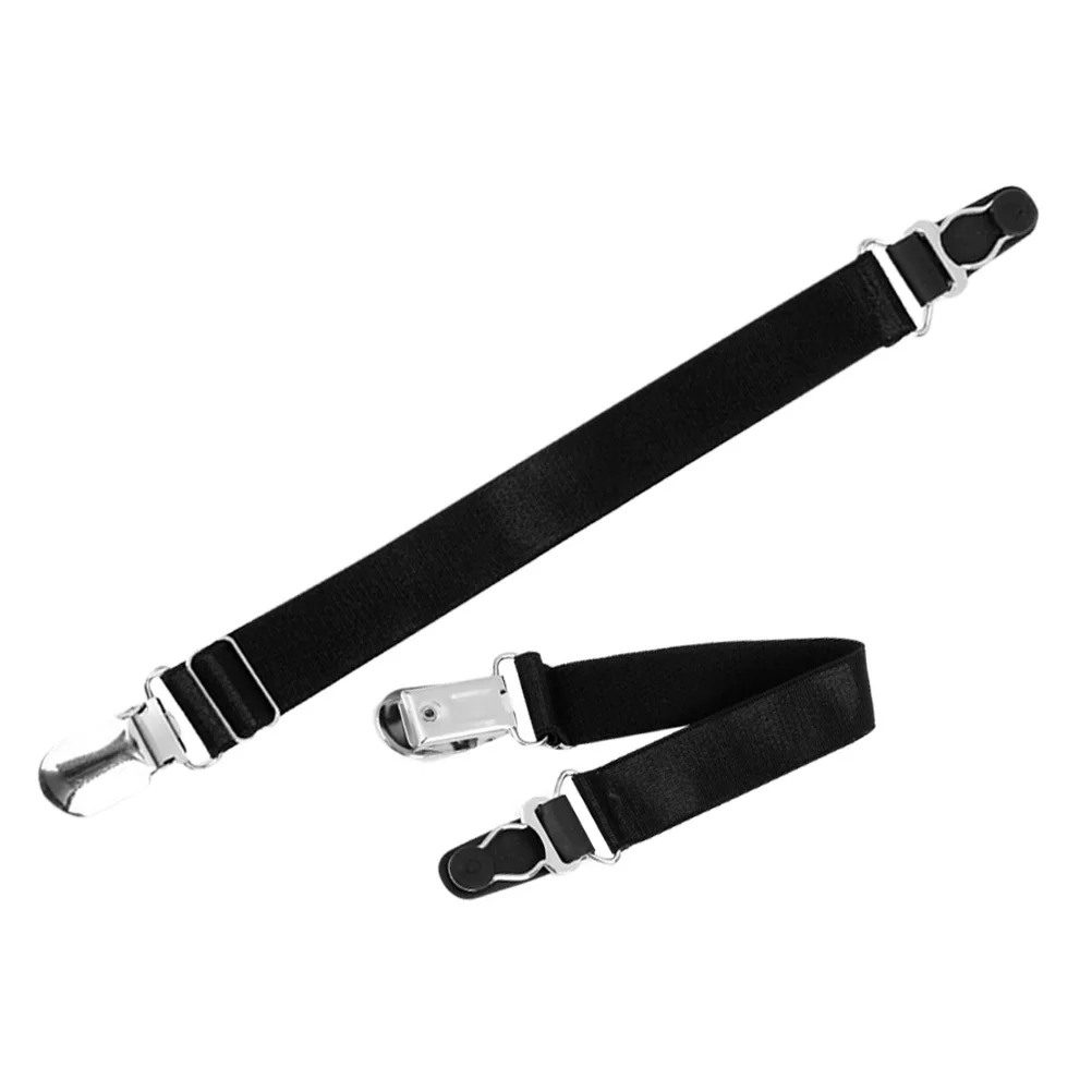 

Women's Black 19Cm Nylon Garters with Metal Buckles Adjustable Fit High Elastic Stocking Holders No Slip Design