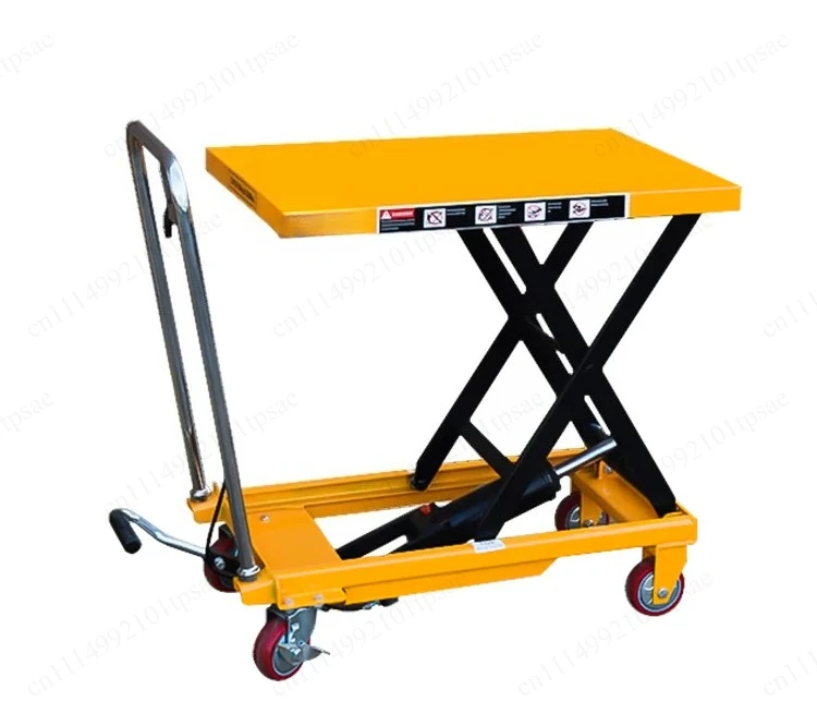 Manual Hydraulic Lift Table Scissor Lift Platform Hand Push Mobile Workbench for Molds