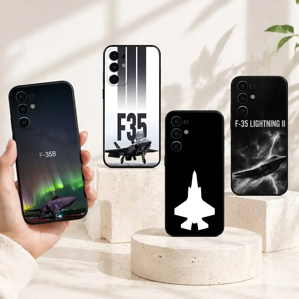 Чехол для телефона F-35 Stealth Jet для Samsung S25, S24, S21, S22, S23, S30, Ultra, S20, Plus, Fe, мягкий силиконовый черный чехол