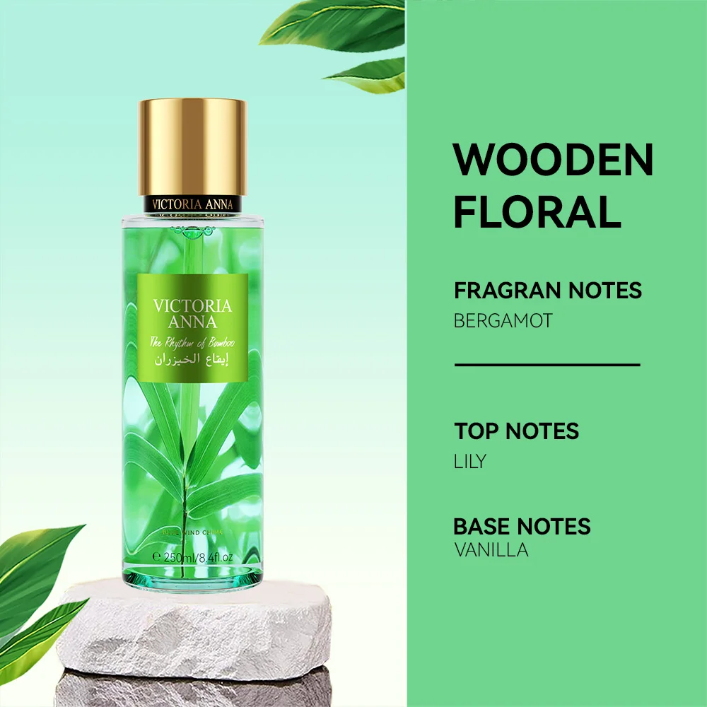 Long-lasting Fresh Spray Floral Charming Moisturizing Spray Body Deodorant Natural Flower Fruit Scent Fragrance 250 ML