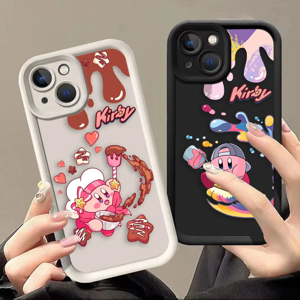 

Cute Stars K-Kirby Phone Case For Samsung A30 A50 A70 A03 A03S A04 A04E A05 A05S A06 A10 A11 A12 M15 M20 M23 M31 M34 M54 Case