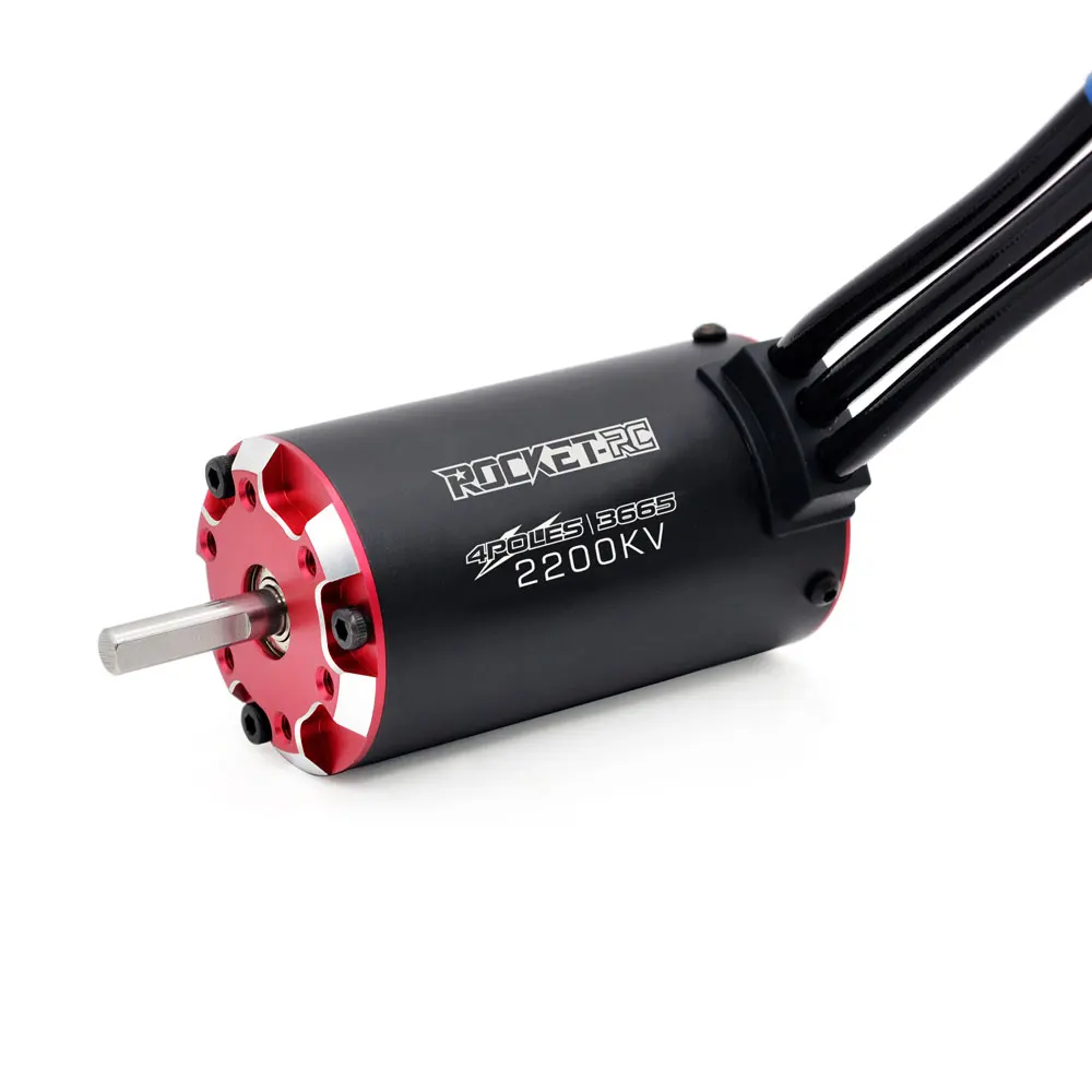 SURPASSHOBBY Rocket-RC Supersonic V2 Brushless Motor 3650 3660 3665 3670 3674 Temp/Sensor Port for 1/8 1/10 RC Car Off-Road Boat