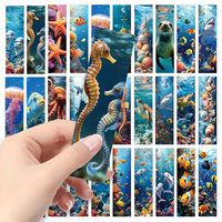 32pcs Rich marine animal bookmarks, underwater world, suitable for teachers, readers, and enthusiasts, gifts, parties, birthdays