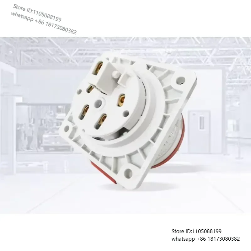 Industrial socket three-phase connector 3-core 4-core 5-core 63A 400V waterproof and dustproof