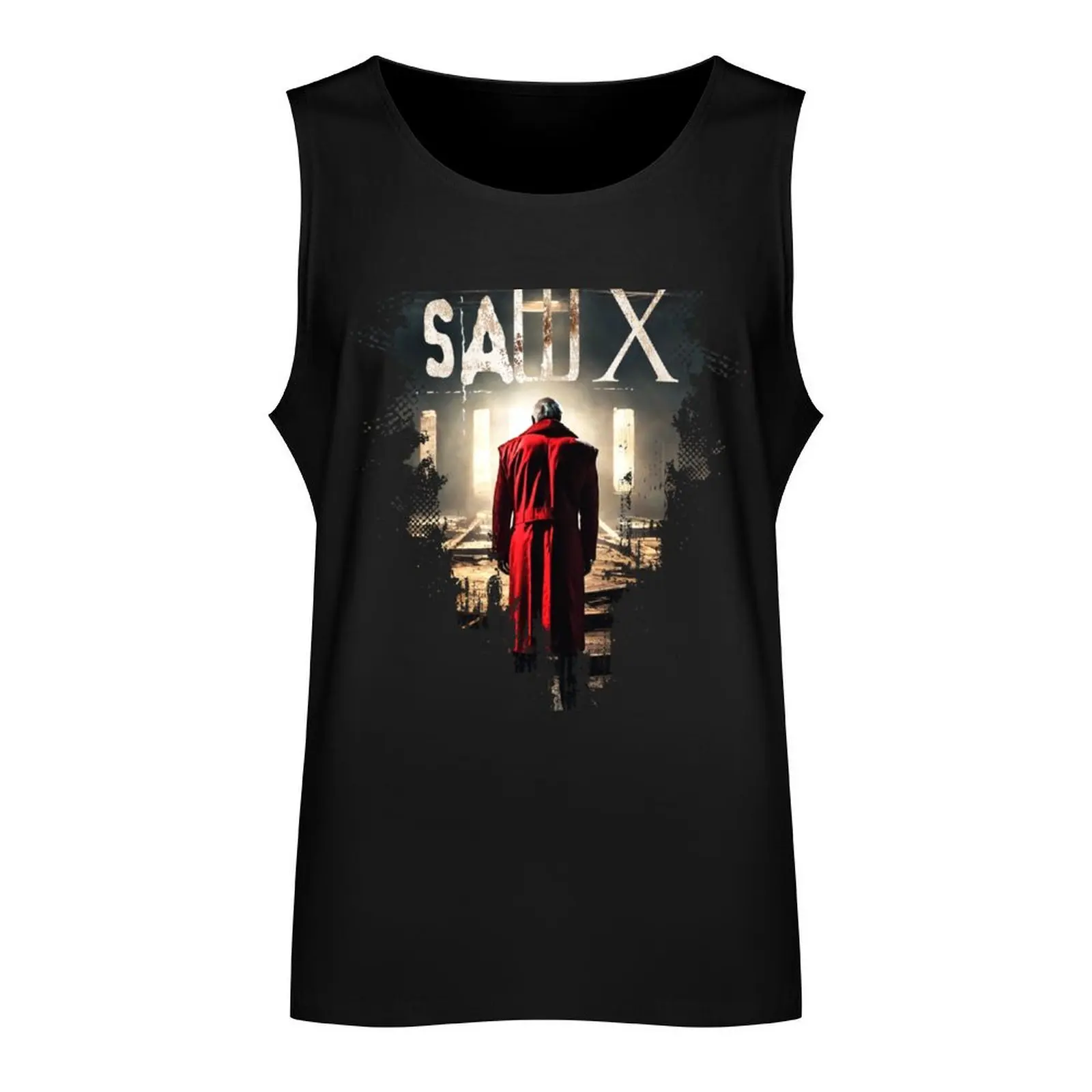 SAW X ( saw 10 )Tobin Bell as John Kramer movie graphic design poster Tank Top Vest summer Men's tops