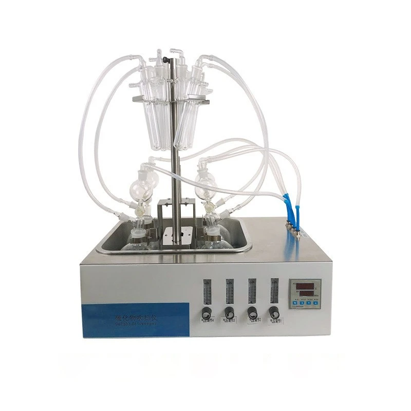 

Sulfide acidification blowing device, sulfide acidification blowing device by iodine method, sulfide acidification