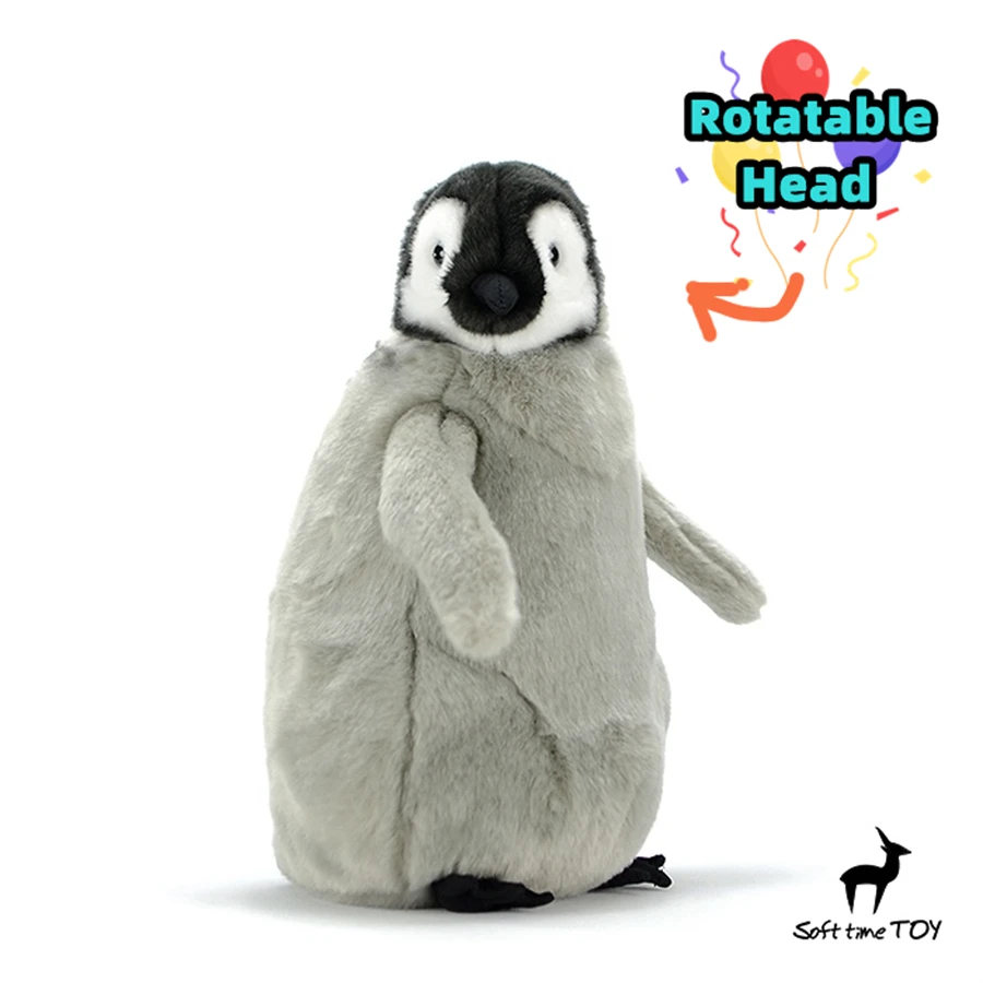 Baby Penguin High Fidelity Anime Cute Plushie Emperor Penguin peluche animali realistici simulazione bambola di pezza Kawai Toy Gift