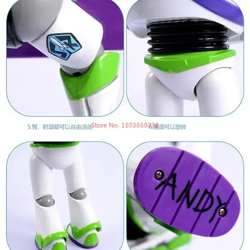 New Genuine Disney Toy Story 33cm Buzz Lightyear Spacecraft Sound Model Doll Desktop Collection Birthday Gift For Children Toys