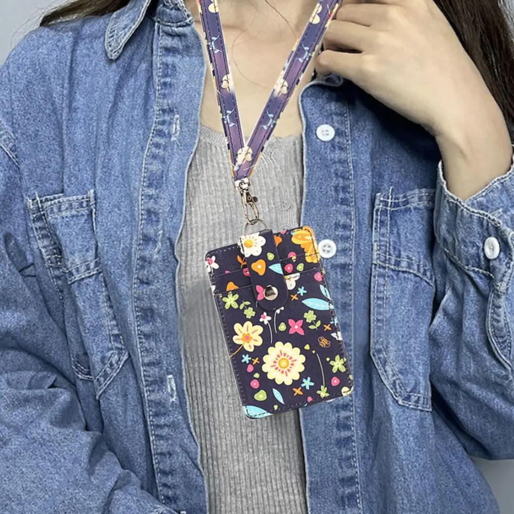 Porta carte creativo in pelle PU multifunzionale con porta carte con cerniera Portamonete con corda appesa