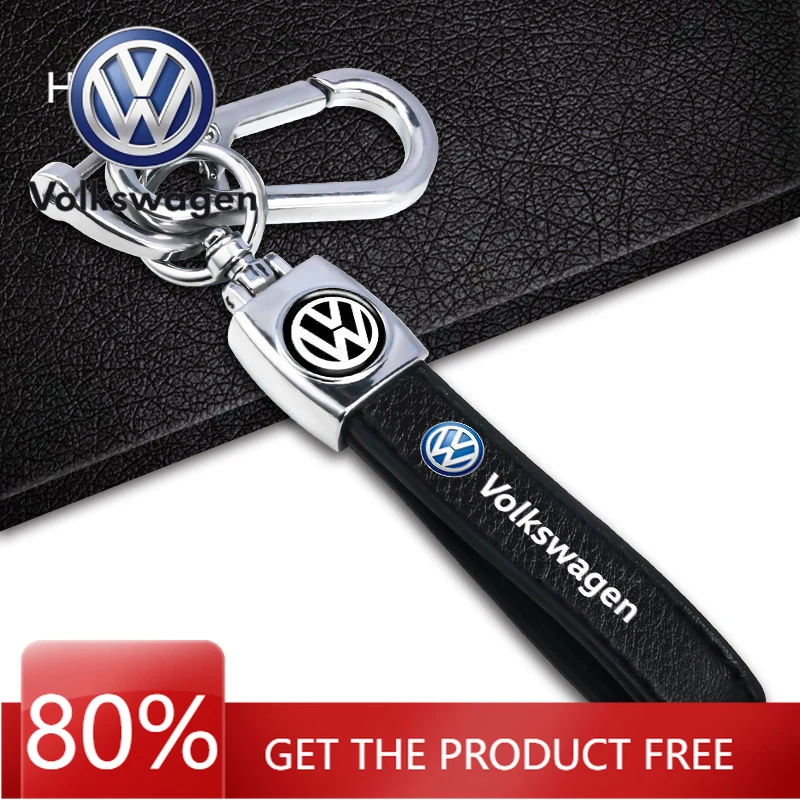 

Кожаные прочные ремешки для ключей от автомобиля, кольца с пряжкой, держатель для VW Passat Jetta Tiguan Bora Golf CC Scirocco Lavida Sant