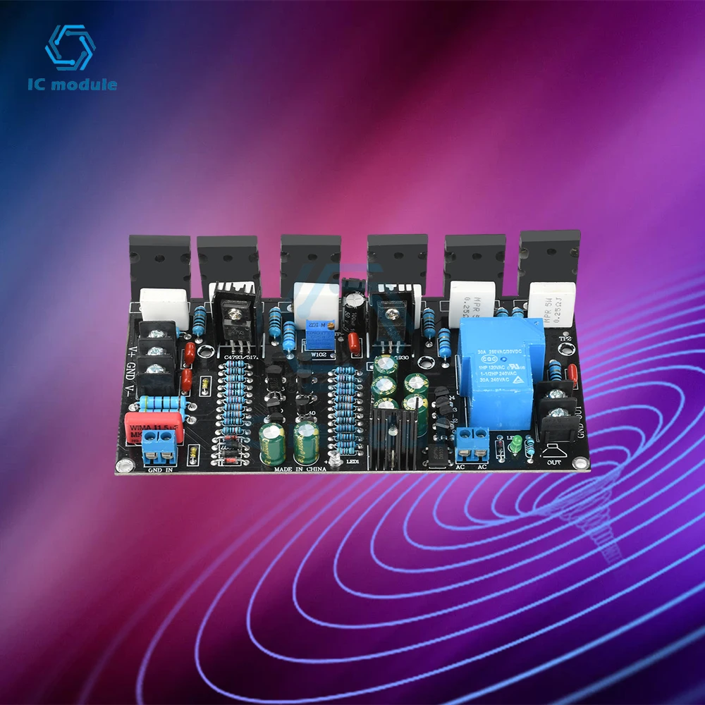 300W Mono Power Amplifier Board 1943+5200 Hifi High-Power Audio Amplifier Board With Speaker Protection
