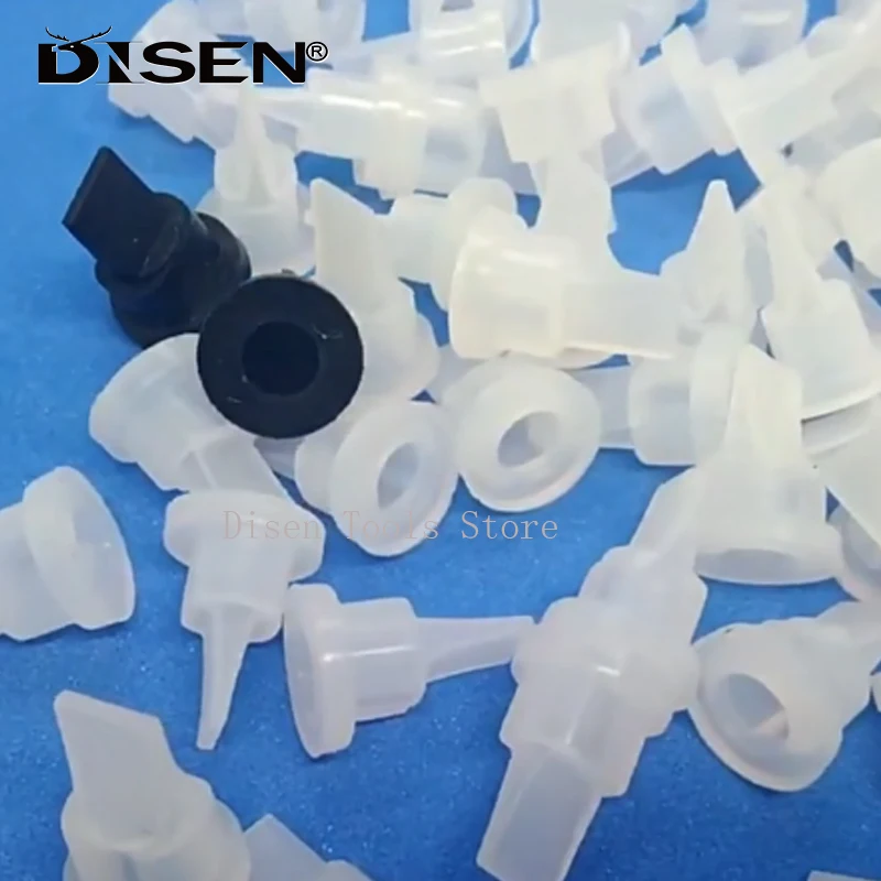 Silicone Anti Backflow Duckbill Valve Black Transparent Rubber One-way Check Valve Dia 2/4/4.5/5mm