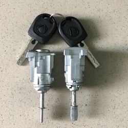 Left Right Auto Front Door Lock Cylinder Barrel Zinc Alloy with 2 Keys Kit Car Accessories Fit For VW GOLF BORA POLO #604837167