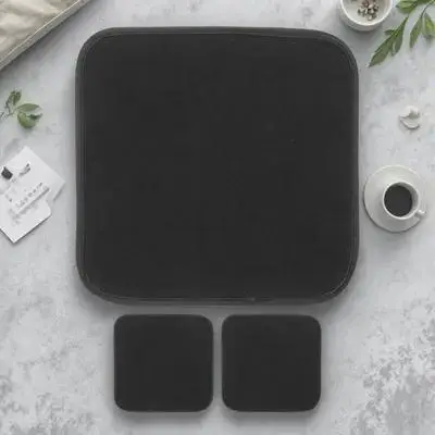 

3pcs Microfiber Cleaning Pad Black Cloth Bowling Ball Cleaner Polishing Towel Lightweight Dust Removal Practical Smooth