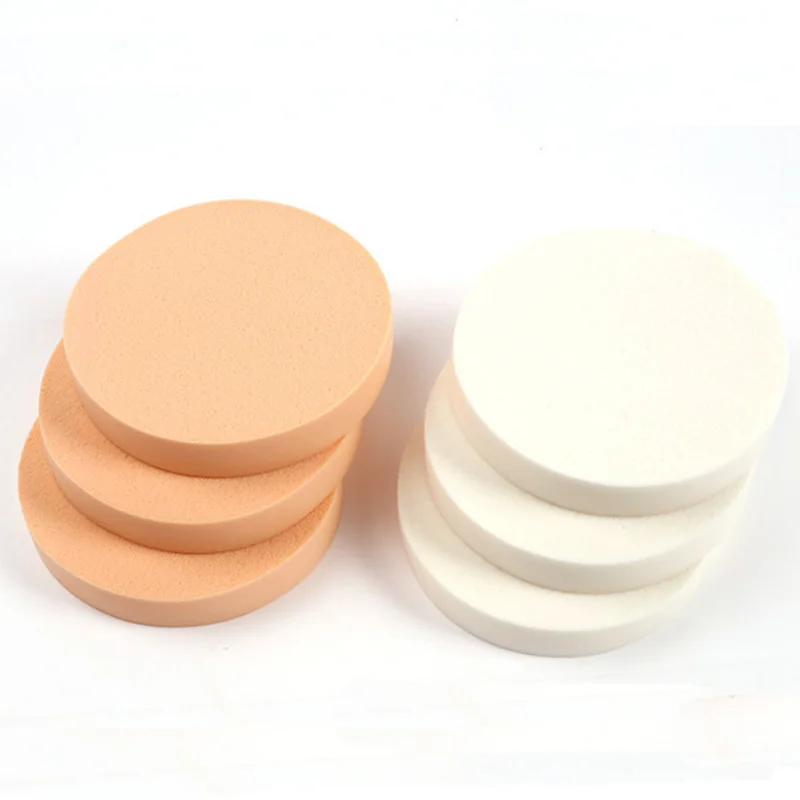 90mm Foundation Sponge Makeup Cleaner Powder Puff  Make Up Set Round Cosmetics for Face Care Beauty Wet Powder Puff